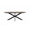 Masa Flair, 160x90x76 cm, Metal/Pal Melaminat, Negru/Stejar picture - 3