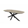 Masa Flair, 160x90x76 cm, Metal/Pal Melaminat, Negru/Stejar picture - 1