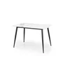 Masa Hagen 134, 120x70x76 cm, Metal/Piatra Sinterizata, Negru/Alb Marmura picture - 5
