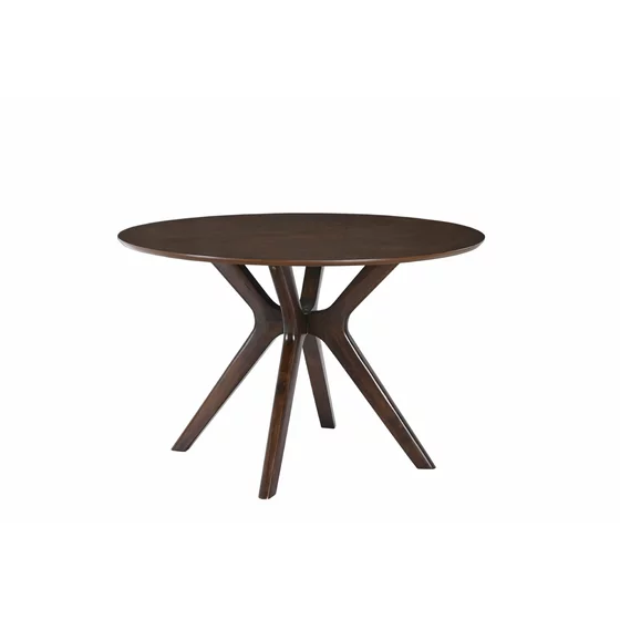 Masa Rotunda Kenji, Ø120x75.5 cm, Lemn/MDF/Furnir, Wenge picture - 2