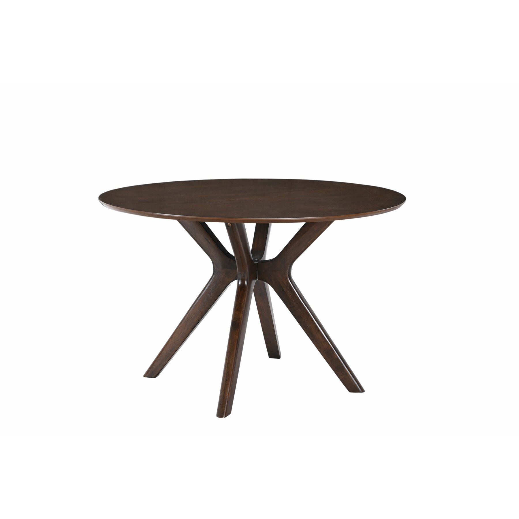 Masa Rotunda Kenji, Ø120x75.5 cm, Lemn/MDF/Furnir, Wenge - Kalenda