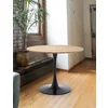 Masa Rotunda Marseille, Ø100 cm, Metal/MDF, Negru/Stejar picture - 1