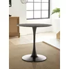 Masa Rotunda Marseille, Ø100 cm, Metal/MDF, Neagra picture - 1