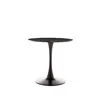 Masa Rotunda Marseille, Ø100 cm, Metal/MDF, Neagra picture - 2