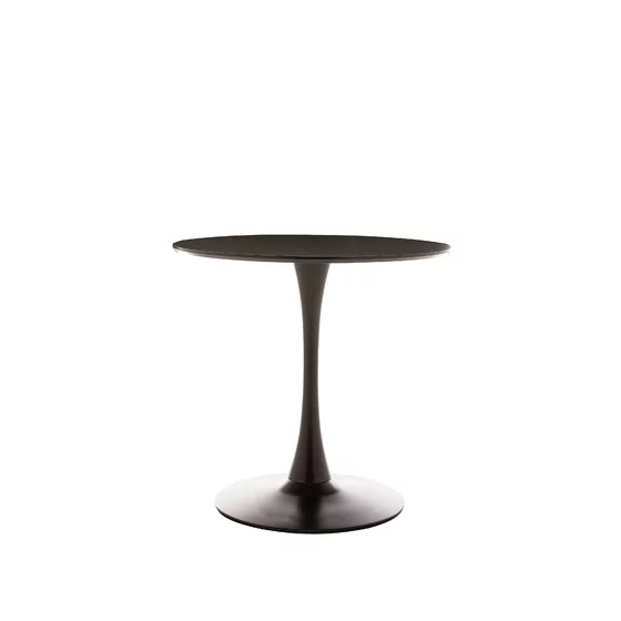 Masa Rotunda Marseille, Ø100 cm, Metal/MDF, Neagra picture - 2