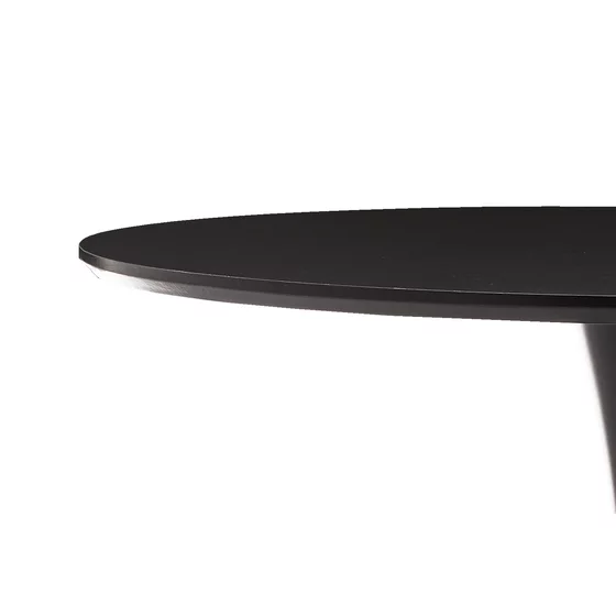 Masa Rotunda Marseille, Ø100 cm, Metal/MDF, Neagra picture - 5