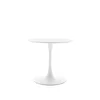 Masa Rotunda Marseille, Ø90 cm, Metal/MDF, Alba picture - 2