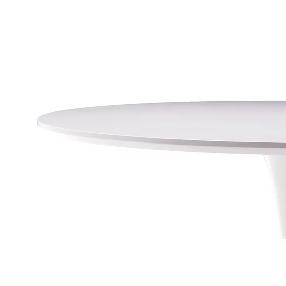 Masa Rotunda Marseille, Ø90 cm, Metal/MDF, Alba picture - 4