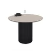 Masa Rotunda Olympus Anemon, Ø110x76 cm, MDF, Negru/Beige picture - 1