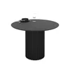 Masa Rotunda Olympus Yosun, Ø110x76 cm, MDF, Negru/Antracit Piatra picture - 1