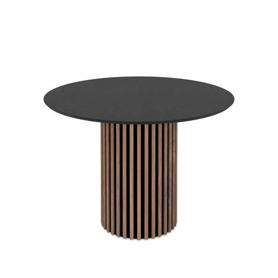 Masa Rotunda Olympus Yosun, Ø110x76 cm, MDF, Stejar/Antracit Piatra picture - 1
