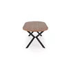 Masa Rotunda Peroni, 100-250x100x75 h cm, Metal/MDF Laminat - Negru/Nuc picture - 5