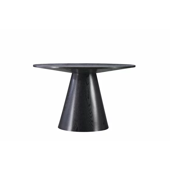 Masa Rotunda Simi, Ø120x75 cm, Pal Melaminat/MDF, Neagra picture - 2