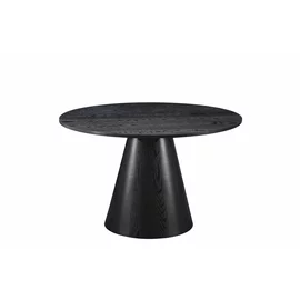 Masa Rotunda Simi, Ø120x75 cm, Pal Melaminat/MDF, Neagra