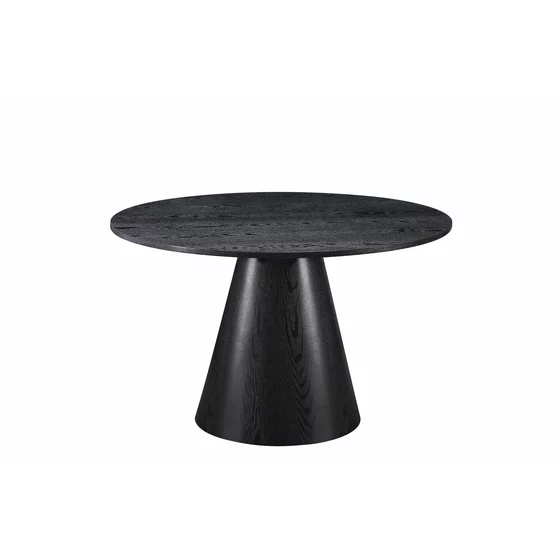 Masa Rotunda Simi, Ø120x75 cm, Pal Melaminat/MDF, Neagra picture - 1