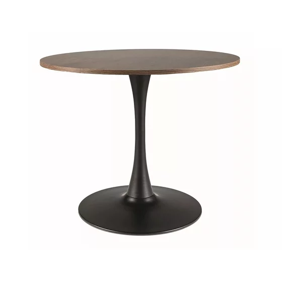 Masa Shelby 107 B, Rotunda, Ø90 cm, Nuc/Negru picture - 1