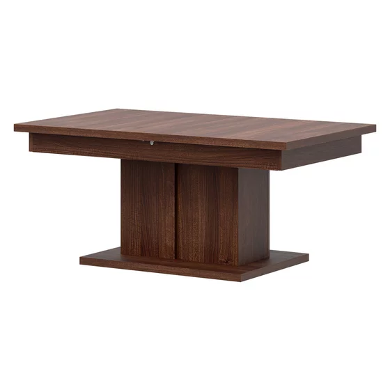 Masuta de Cafea Extensibila Vero, LA01, 114-144x68x52 h cm, Pal Melaminat, Nuc Inchis picture - 3