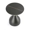 Masuta de Cafea Hagen 249, Ø50x57 cm, Metal/Ceramica, Neagra picture - 3