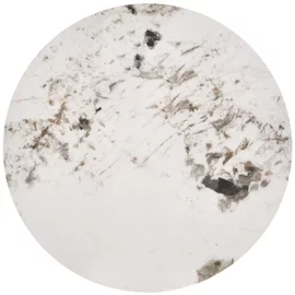 Masuta de Cafea Hagen 288, Ø40x52cm, Metal/Piatra Sinterizata, Alba