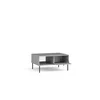 Masuta de Cafea Iris, 87x66x43 h cm, Riflaj, Gri picture - 1