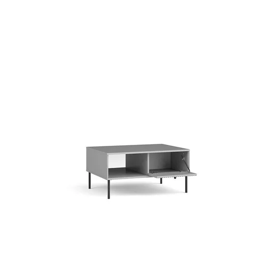 Masuta de Cafea Iris, 87x66x43 h cm, Riflaj, Gri picture - 1