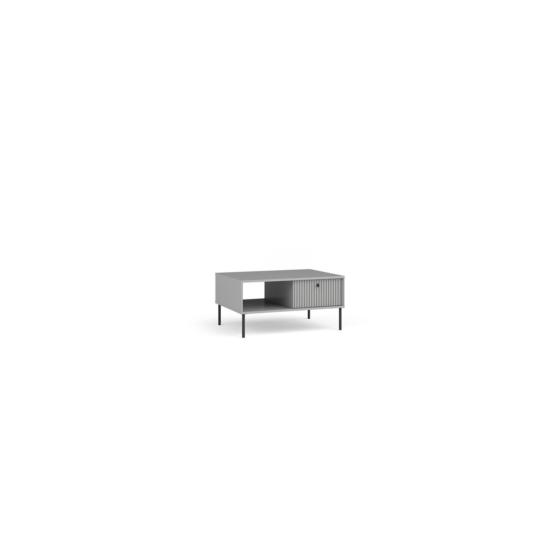 まぁ Masuta de Cafea Iris, 87x66x43 h cm, Riflaj, Gri - Kalenda