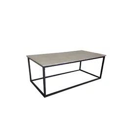 Masuta de Cafea Sigtuna Dreptunghiulara, 120x60x45 cm, Gri Inchis/Gri Marmura