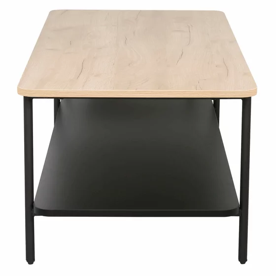 Masuta de Cafea Verna B, 100x50x40 cm, Metal/Pal Melaminat, Negru/Stejar picture - 2