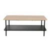 Masuta de Cafea Verna B, 100x50x40 cm, Metal/Pal Melaminat, Negru/Stejar picture - 3