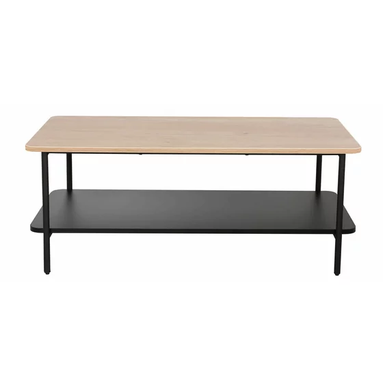 Masuta de Cafea Verna B, 100x50x40 cm, Metal/Pal Melaminat, Negru/Stejar picture - 3