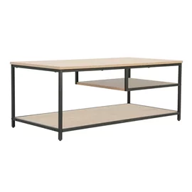 Masuta de Cafea Volis 100x50x40 cm, Metal/Pal Melaminat, Stejar