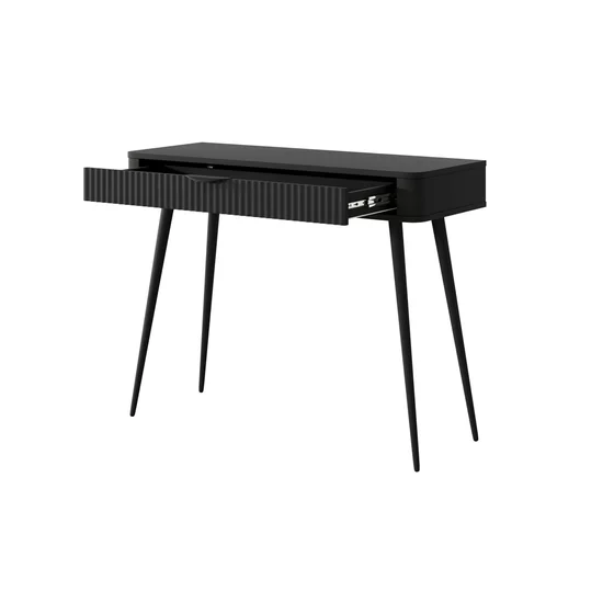 Masuta de Toaleta Lante, 100.2x38x78 cm, MDF, Negru picture - 5
