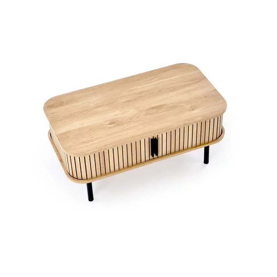 Masute de Cafea Hagen 25004, 90x50x40 cm, Metal/MDF, Natur picture - 7
