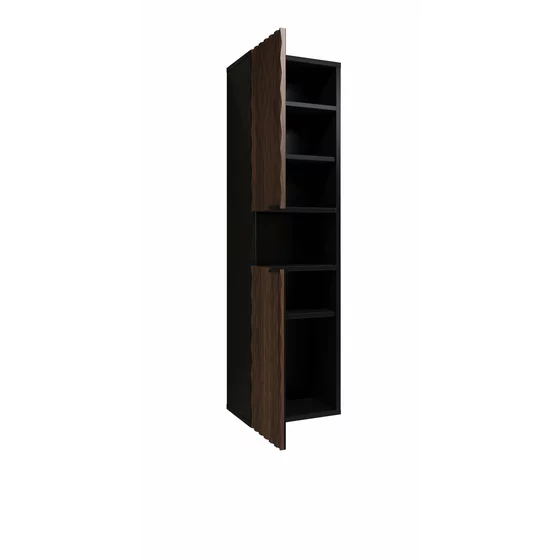 Mobilier de Baie Enzo, 3 Piese, Fronturi MDF,  Negru Onyx/Catania picture - 6