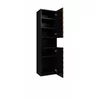 Mobilier de Baie Enzo, 3 Piese, Fronturi MDF,  Negru Onyx/Catania picture - 7