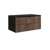 Mobilier de Baie Enzo, 3 Piese, Fronturi MDF,  Negru Onyx/Catania picture - 9