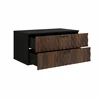 Mobilier de Baie Enzo, 3 Piese, Fronturi MDF,  Negru Onyx/Catania picture - 10
