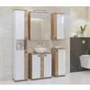 Mobilier de Baie Fargo, 5 Piese, Fronturi MDF,  Stejar Auriu Harbor/ Alb Lucios picture - 1