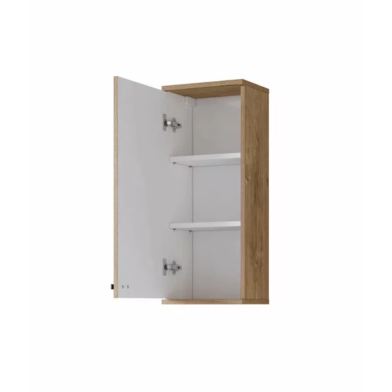 Mobilier de Baie Fargo, 5 Piese, Fronturi MDF,  Stejar Auriu Harbor/ Alb Lucios picture - 3