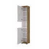 Mobilier de Baie Fargo, 5 Piese, Fronturi MDF,  Stejar Auriu Harbor/ Alb Lucios picture - 2