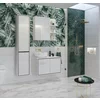 Mobilier de Baie Irvine, 3 Corpuri Supendate, Fronturi MDF,  Alb Lucios picture - 2