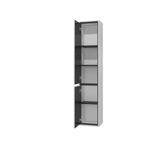 Mobilier de Baie Irvine, 3 Corpuri Supendate, Fronturi MDF,  Alb Lucios picture - 6