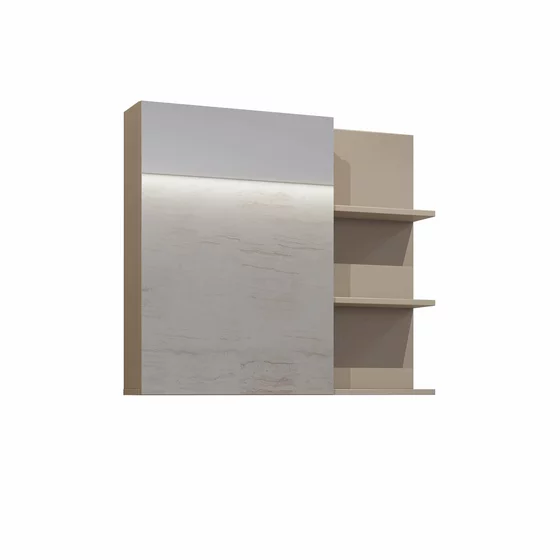 Mobilier de Baie Irvine, 3 Corpuri Supendate, Fronturi MDF,  Beige Congo picture - 9