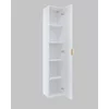 Mobilier de Baie Laura, 2 Corpuri Supendate, Fronturi MDF, Alb picture - 3