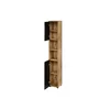 Mobilier de Baie Mazi, 4 piese - Stejar Wotan/Negru picture - 4