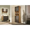 Mobilier de Baie Mazi, 4 piese - Stejar Wotan/Negru picture - 1