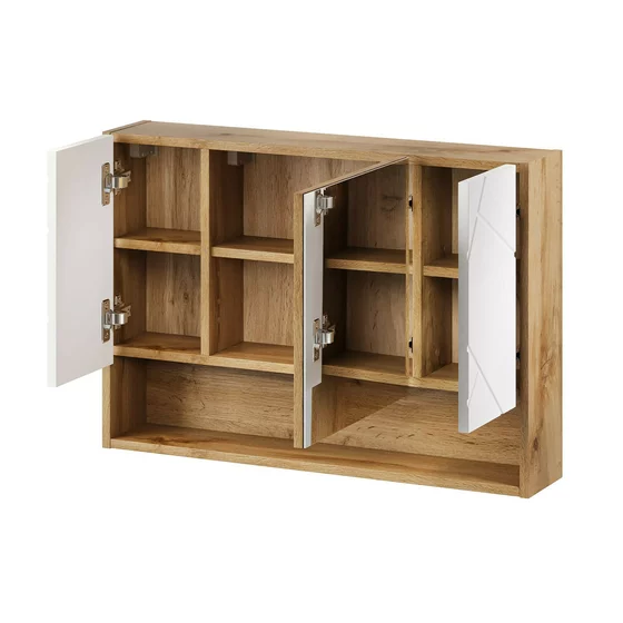 Mobilier de Baie Mazi - Stejar Wotan/Alb Lucios picture - 4