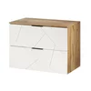 Mobilier de Baie Mazi - Stejar Wotan/Alb Lucios picture - 2