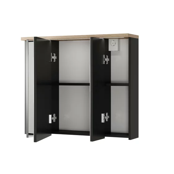 Mobilier de Baie Swing, MDF - Negru picture - 3