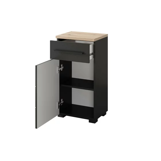 Mobilier de Baie Swing, MDF - Negru picture - 4